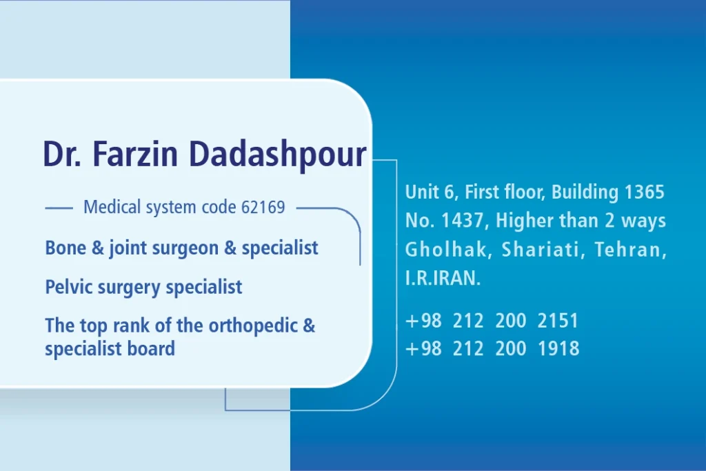Dr. Farzin Dadashpour Bone & joint surgeon & specialist